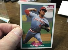 1989 Score Rookie/Traded Baseball Card #79T Rick Mahler