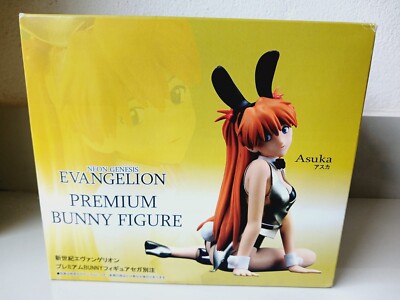 Anime Manga Evangelion Asuka Langley Bunny Gold Figure Model Authentic SEGA
