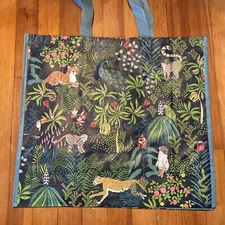 NEW TJMaxx  Shopping Tote JUNGLE Safari Animals Reusable🐅🐾🌿