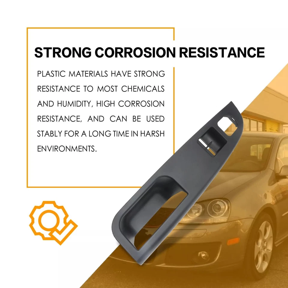 Panel bisel de cubierta de interruptor de ventana de puerta lateral izquierda del conductor para Golf GTI 06-09 2 puertas Foto 3 de 4
