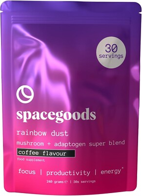 Spacegoods Rainbow Dust 240g | 30 Portionen Pulver mit Kaffeegeschmack