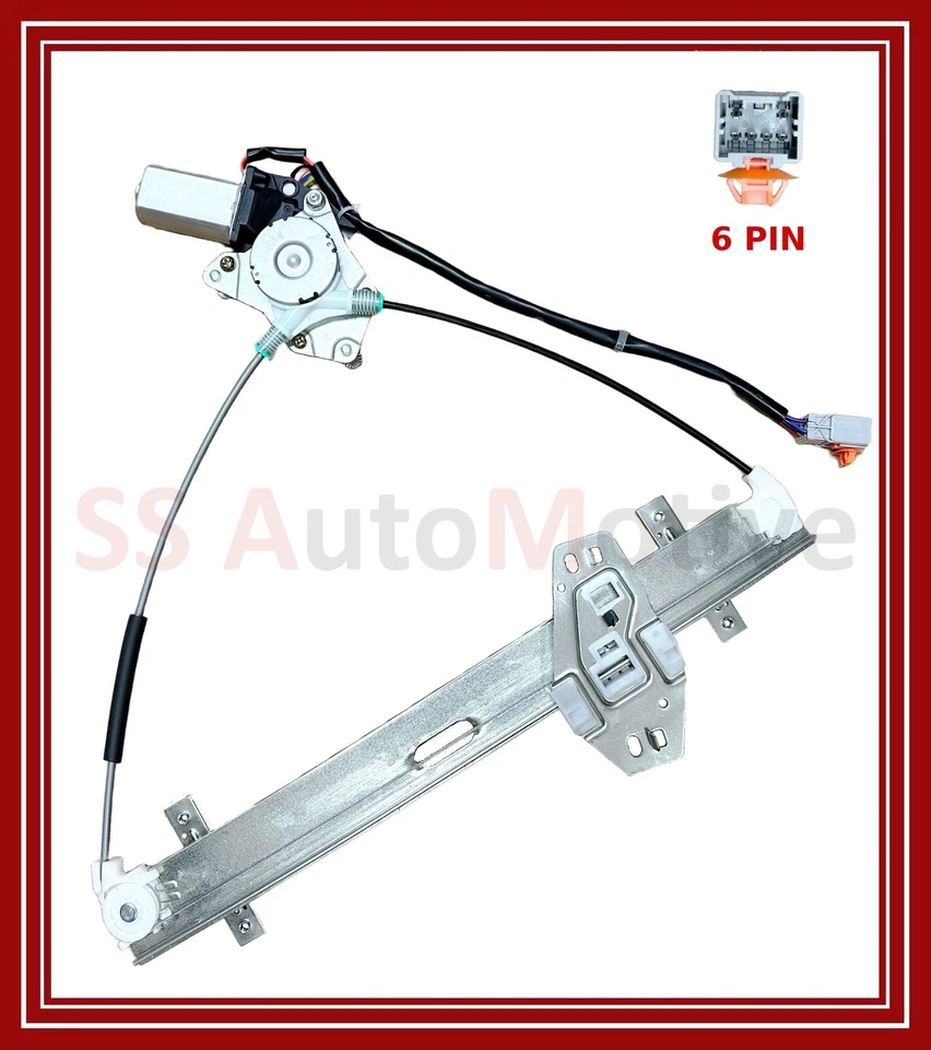 NEW FOR HONDA CIVIC EP 3-DR FRONT RIGHT SIDE WINDOW REGULATOR WITH 6 PIN MOTOR - Image 2 of 2