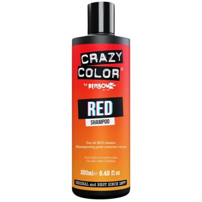 BARBER SALON BEAUTY CRAZY COLOR DYE TINT SHADE REFRESH VIBRANT SHAMPOO RED