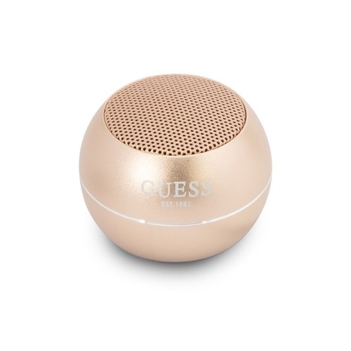 Guess Bluetooth Speaker mini głośnik Aluminium Gold - Zdjęcie 2 z 3