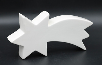 Formano Weihnachten Deko Figur Stern weiß Keramik Vintage 27,5 cm