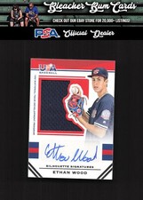 2017 Panini Stars & Stripes 178 Ethan Wood USA BB Jumbo Silhouettes Jerseys