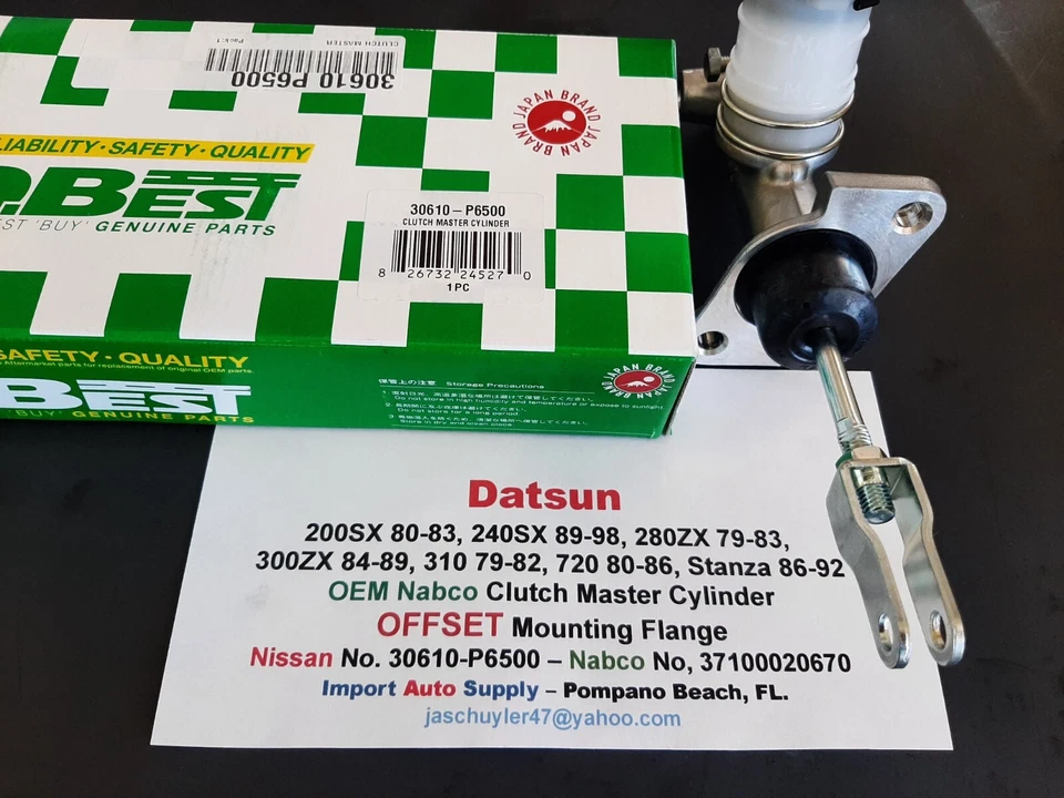 Nabco OEM Clutch Master Cylinder Fits Datsun 200SX,240SX, 280ZX, 300ZX, 720, 310 - Image 3 of 4