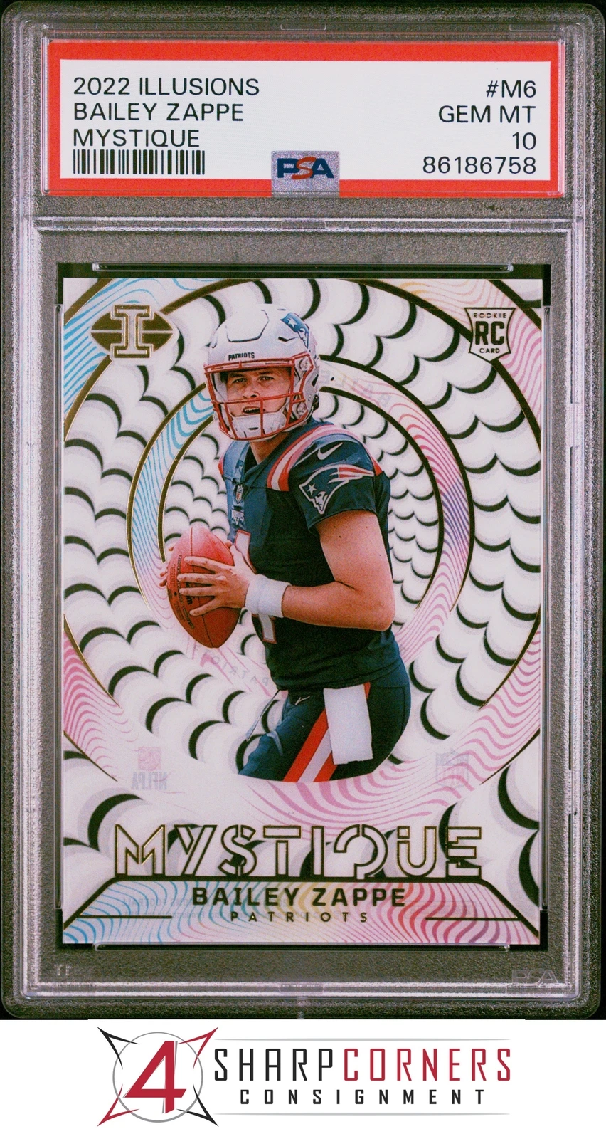 Bailey Zappe Panini Illusions Mystique #M6 Base