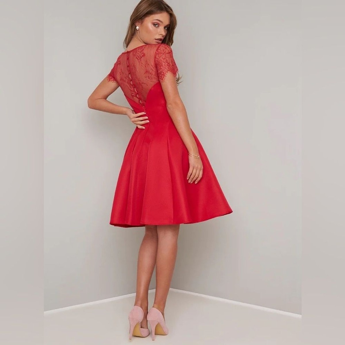 UK10 NWT Salvia Swing Dress by Chi Chi London