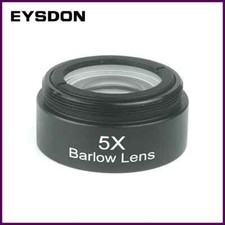 EYSDON 1.25 Inch 5X Barlow Lens FMC Optical Glass With Front M28 0.6mm Filter