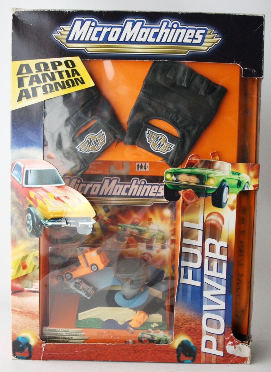RARE MICRO MACHINES EASTER SET GLOVES & TORNADO TWIST GREEK HASBRO