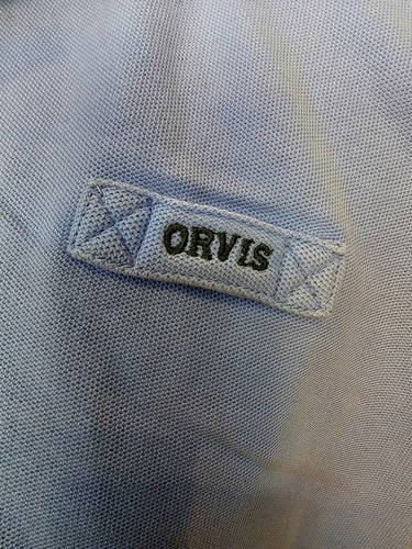 ORVIS Polo Shirt Mens 2XL XXL Light Blue Heavy Cotton Performance Short Sleeve - Picture 8 of 12