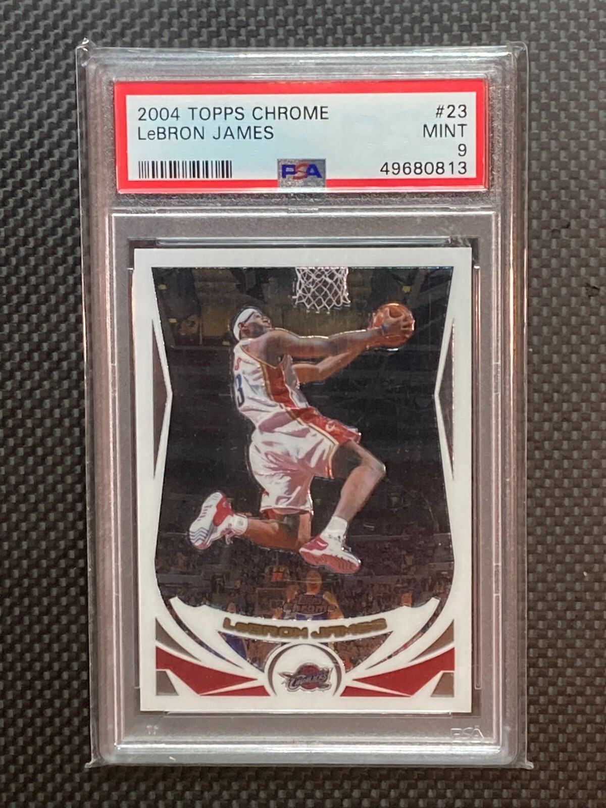 2004-05 Topps Chrome #23 (2nd year!) LEBRON JAMES PSA 9