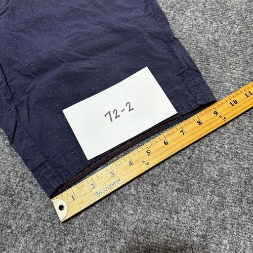 Ted Baker Shorts Mens 32 Blue Chino Cotton Blend Mid Rise Slash Pockets Casual - Picture 7 of 13