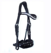 FSS  ANATOMIC MonoCrown BRIDLE Freeway GLOW CRYSTAL BLING Cut Out COMFORT PADDED