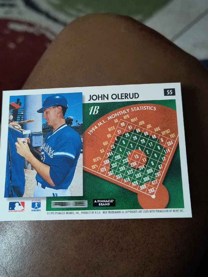 JOHN OLERUD 1995 SCORE SUMMIT EDITION #55 FREE SHIPPING - Image 2 of 2