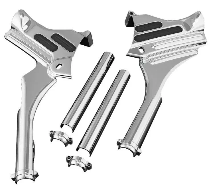 Cubiertas de cuello Kuryakyn 7866 Deluxe cromadas Harley Davidson Touring 1995-2007 Foto 2 de 3