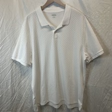 Men  s XXL Old Navy Dotted Pique Polo Built In Flex Go Dry Short Sleeve NWT