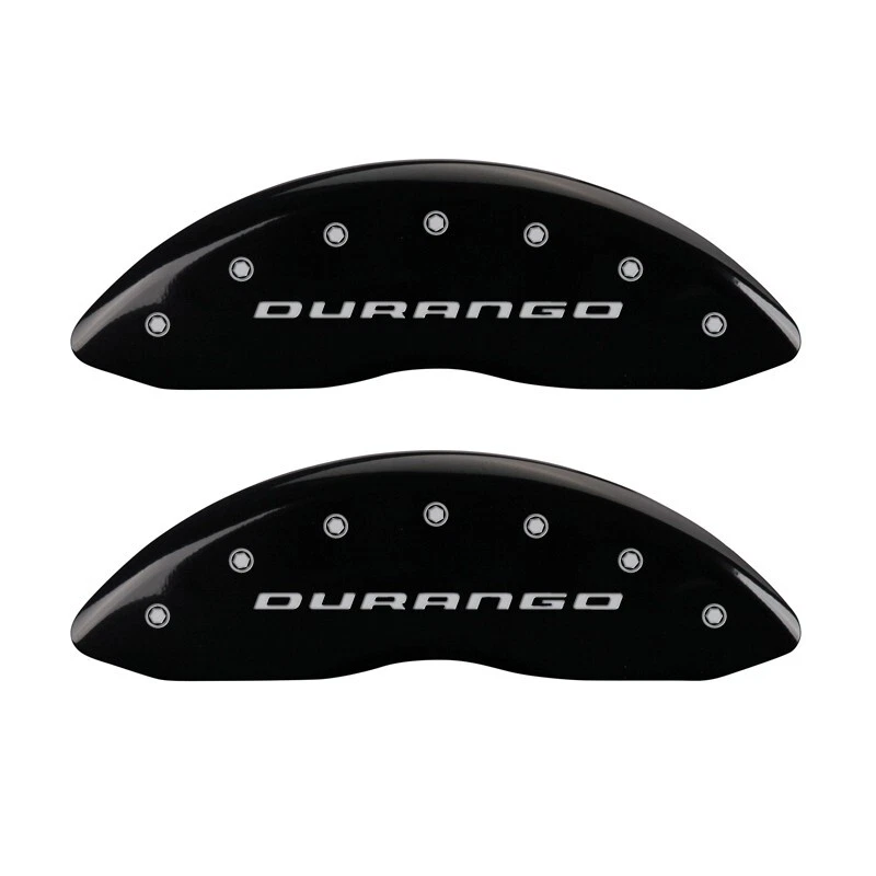 2007 2008 2009 Dodge "Durango" Black Front + Rear MGP Brake Disc Caliper Covers - Image 2 of 4