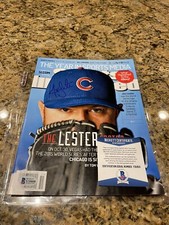 Jon Lester Signed 12/22/2014 Cubs Sports Illustrated Magazine Beckett 1