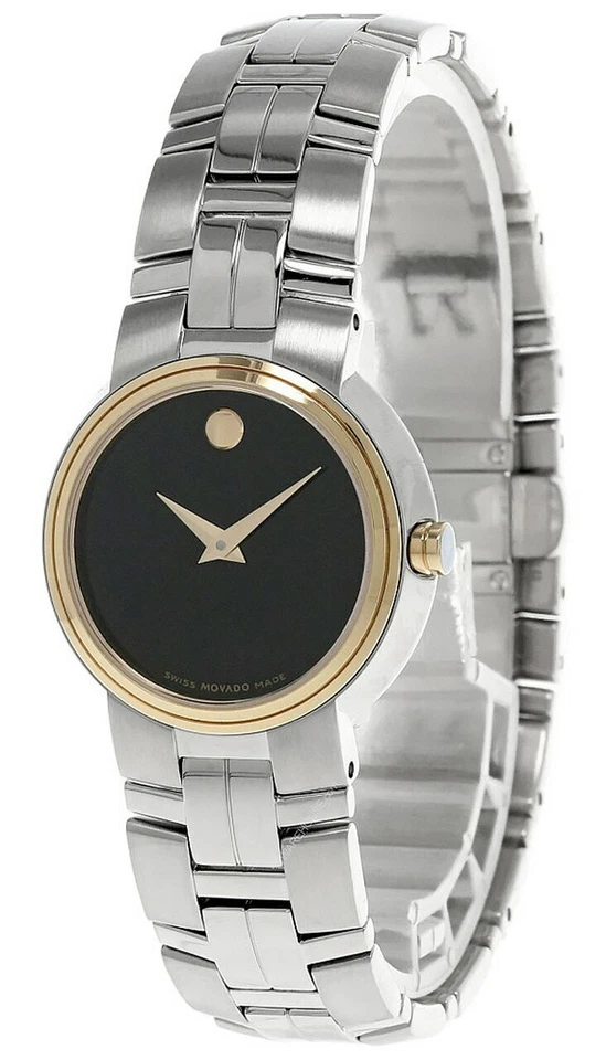 Reloj para mujer MOVADO Artiko 28MM QTZ esfera de museo negra dos tonos 0605594