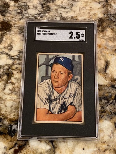 Mickey Mantle #101 1952 Bowman card