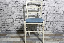 Baststuhl Holzstuhl +Bastgeflecht mediterraner Stil weiß Vintage Shabby Chic