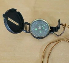 Vintage "Academy" Engineer Lensatic Compass (with Glow In The Dark Hands)