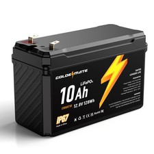 12V 10Ah LiFePO4 Lithium Battery, 5000 Deep Cycles, IP67 Waterproof Lithium ...
