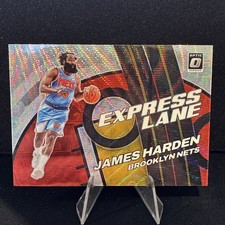 2021-22 Donruss Optic-Express Lane-James Harden #13 Red Wave Prizm