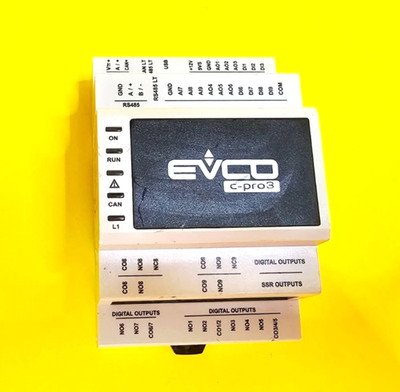 EVCO EPK3BXP C-PRO 3 KILO+ FREELY PROGRAMMABLE INDUSTRIAL CONTROLLER PLC DINRAIL