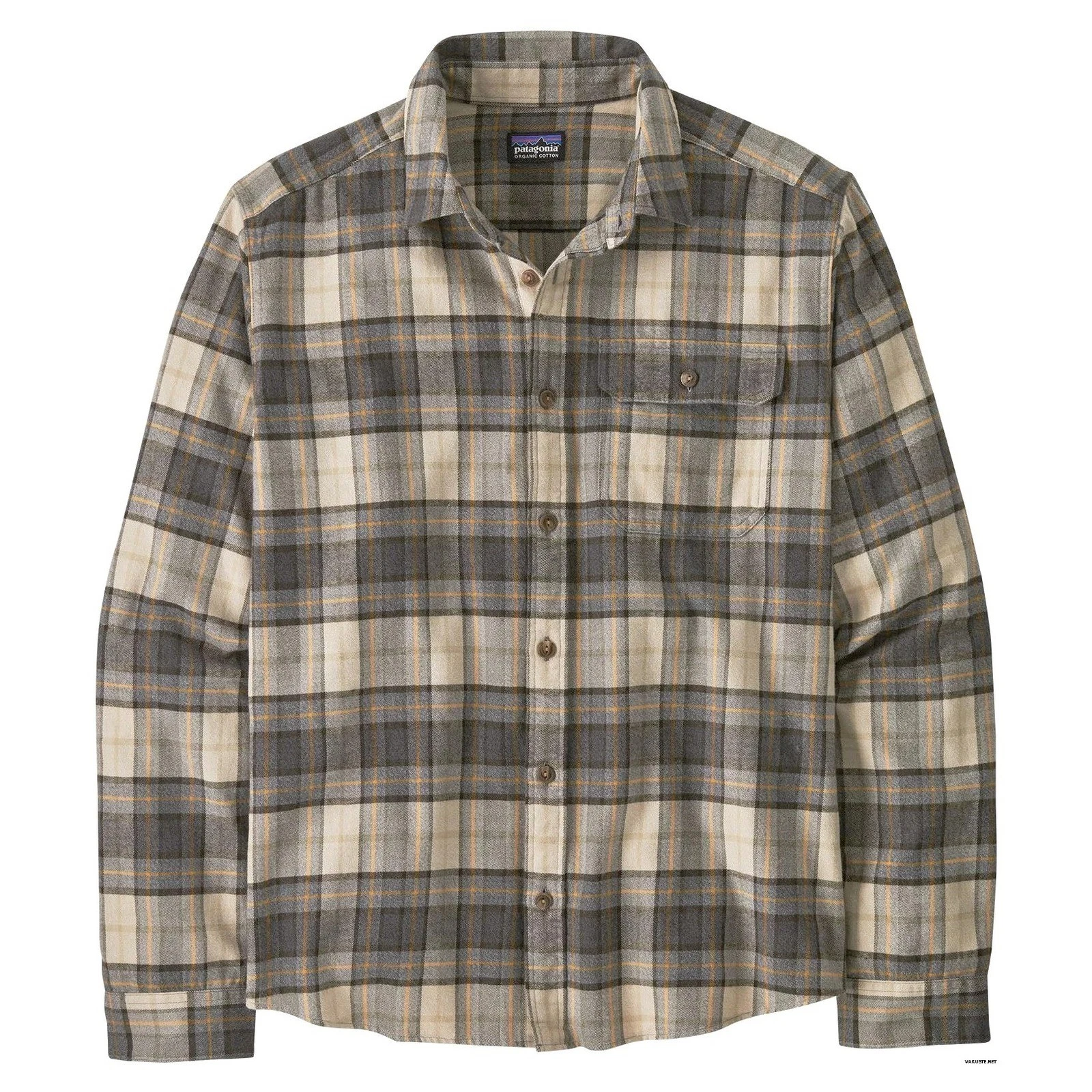 Patagonia Organic Cotton Conversion LW Fjord Flannel Shirt Plaid Button Up