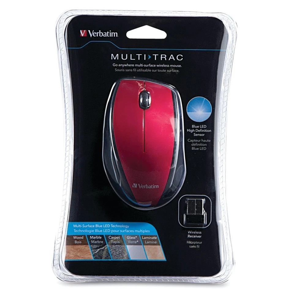 Verbatim Corporation 97995 Wireless Blue Led Optical Mouse Multi-Surface Nano - Image 2 of 4