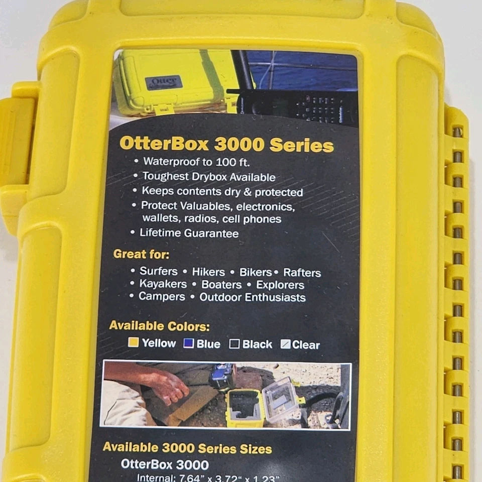 Yellow Otterbox 3000 Series Weatherproof Case w/Wrist Strap Otter Box Smartphone - Image 3 of 4
