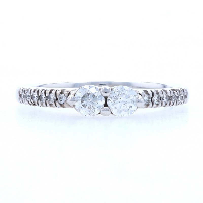 Ever Us Diamond Two-Stone Engagement Ring White G… - image 1