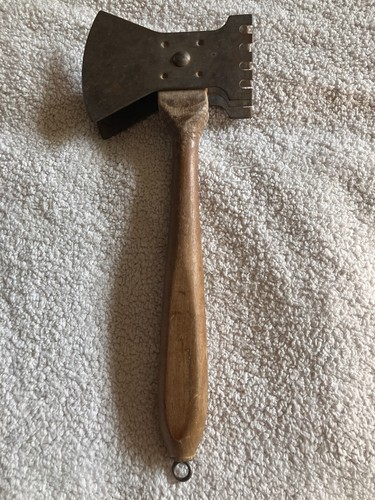 Vintage Antik Fleischklopfer Hackbeil Doppelklinge - Bild 1 von 9