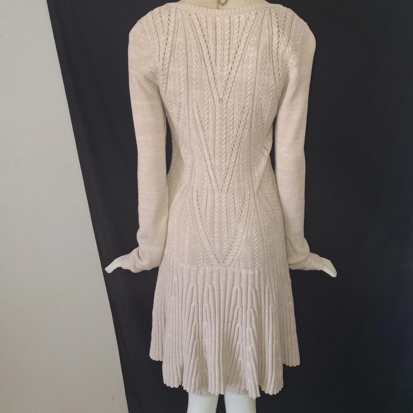 UNDERCOVER Abito Victorias Secret Pointelle in maglia color crema taglia M Medium