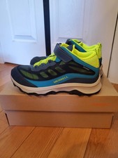 Merrell Kids Youth Junior Moab Speed Hiking Boots Shoes Mid AC Waterproof Size 6