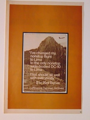 1975-LUFTHANSA GERMAN AIRLINES DC-10 print ad