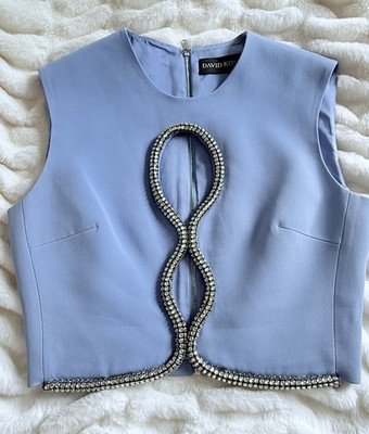  David Koma Embellished Top UK size 8