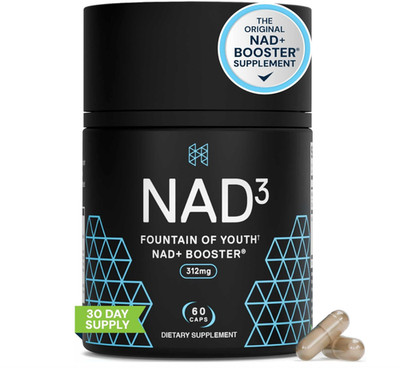 NAD3 Clinical NAD+ Booster, Cellular Health & Natural Energy - NAD Supplemen