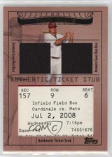 2009 Ticket To Stardom Stubs Plus Memorabilia Dual Gold /10 Troy Glaus 05fy