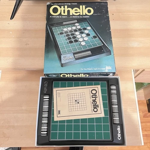 Ideal Othello Board Game Strategy Vintage 1986 Edition 2 Players