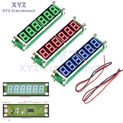 DC 8~15V 6-digits LED Display RF Signal Frequency Counter 0.1MHz~65MHz *tn