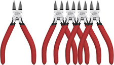 Wire Cutters 5 Pack, 5 Inch, Side Cutters, Flush Cut Pliers Spring Loaded Cutt