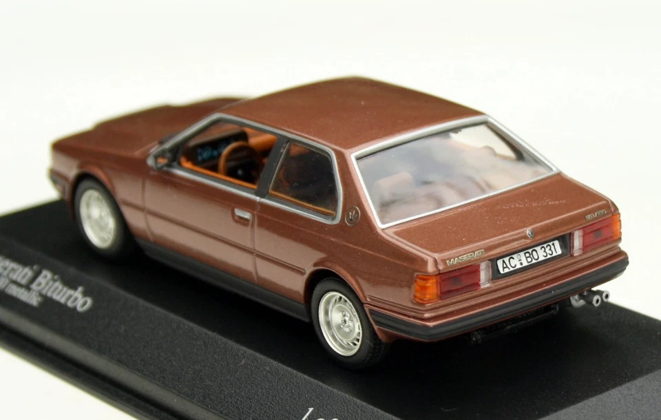 Maserati Biturbo Lim. Anno 1982-1988, Rame Metallico, Modello Minichamps M. 1:43 - Immagine 2 di 4