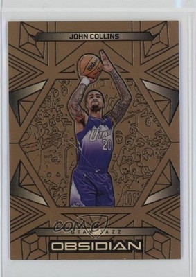 2024-25 Panini Obsidian Electric Etch Bronze Flood 43/99 John Collins #10 0eq8