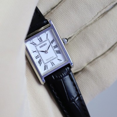 Seiko Conceptual SWR107 (Seiko Tank) White Dial 19.6mm New Full