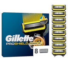 Image of Gillette ProShield Power 8 XL Razor Blade Cartridges Genuine Sealed