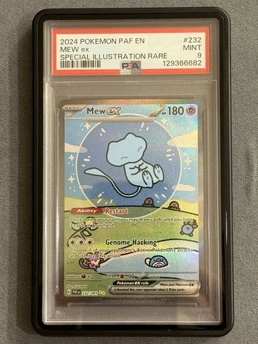 PSA 9 Mew EX 232/091 Paldean Fates Special Illustration Rare Pokemon